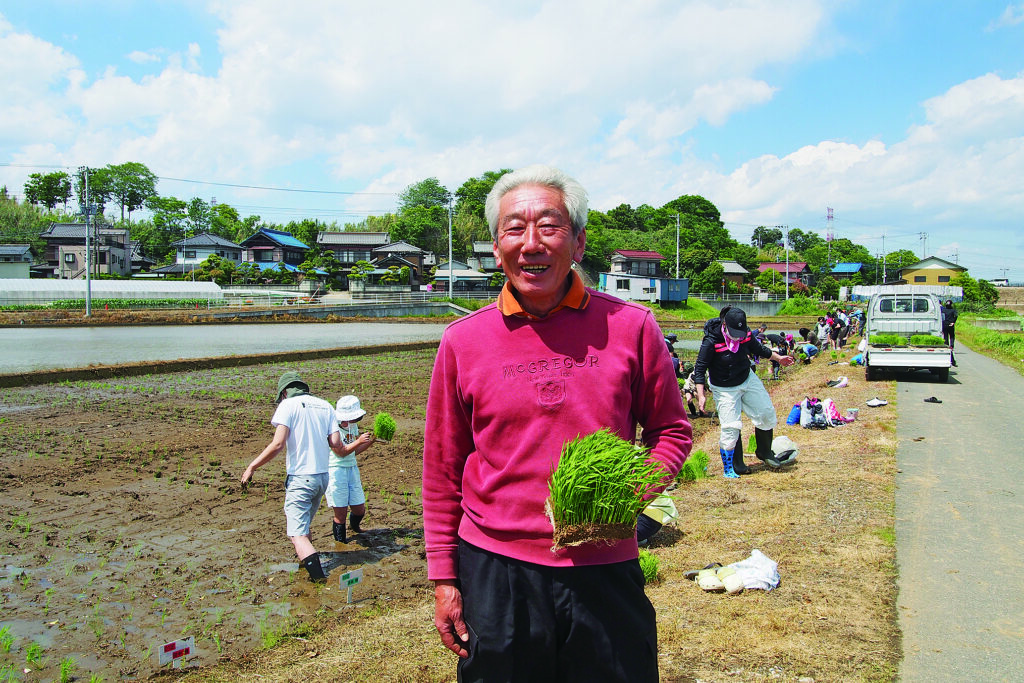 島田体験農場組合長荻原正さん。